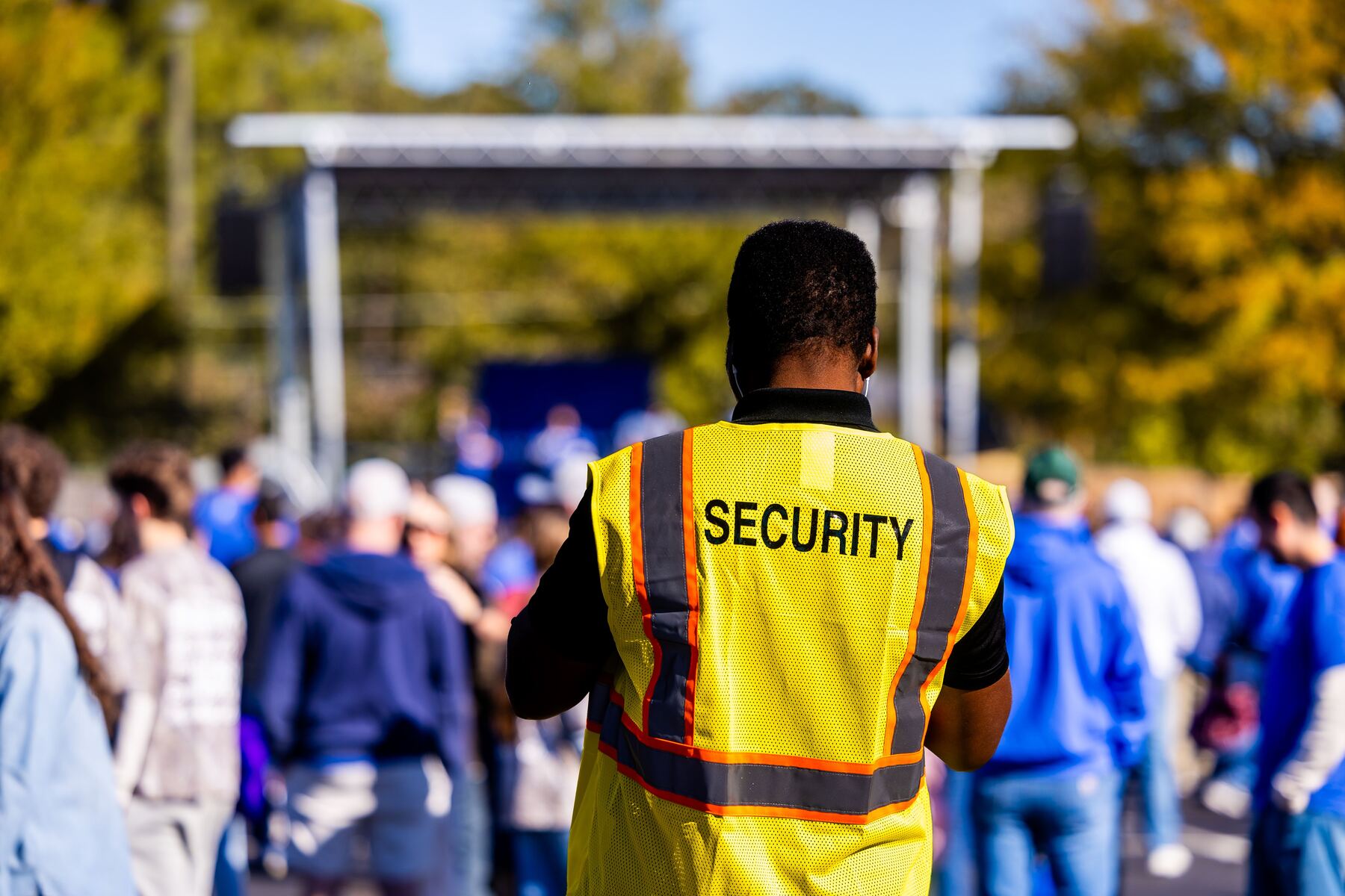 Uniformed Izikhulu security personnel on duty